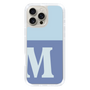 Slim Protection Case［ オリジナル - initial two tone - M blue ］
