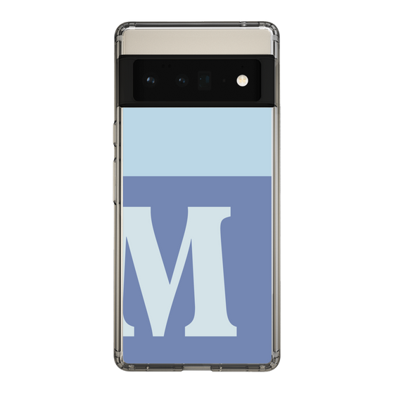 Slim Protection Case［ Original - initial two tone - M blue ］