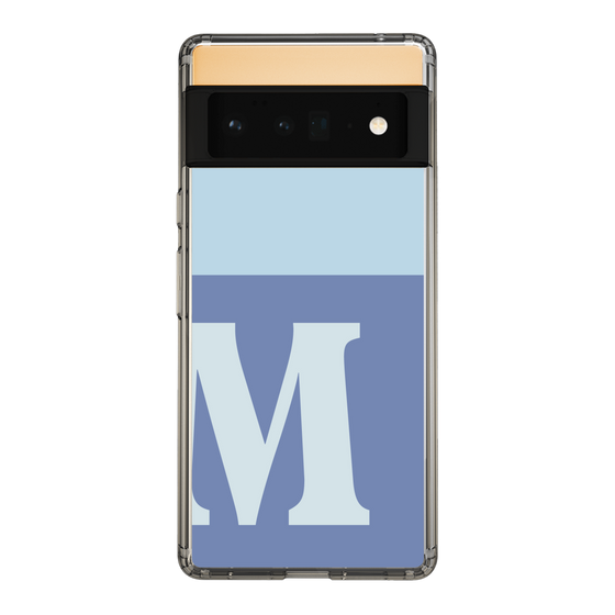 Slim Protection Case［ Original - initial two tone - M blue ］