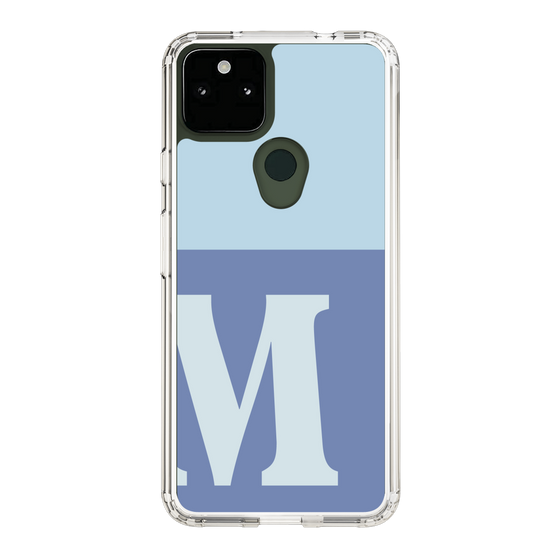 Slim Protection Case［ Original - initial two tone - M blue ］