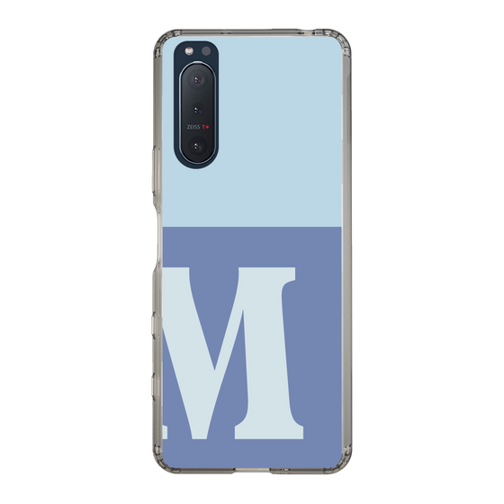 Slim Protection Case［ Original - initial two tone - M blue ］