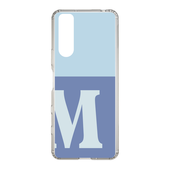 Slim Protection Case［ Original - initial two tone - M blue ］