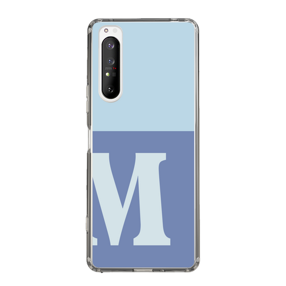 Slim Protection Case［ Original - initial two tone - M blue ］