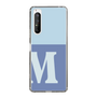 Slim Protection Case［ Original - initial two tone - M blue ］