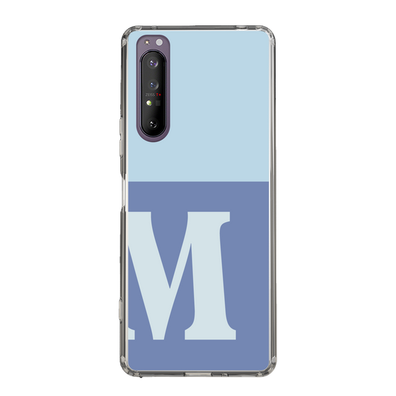 Slim Protection Case［ Original - initial two tone - M blue ］