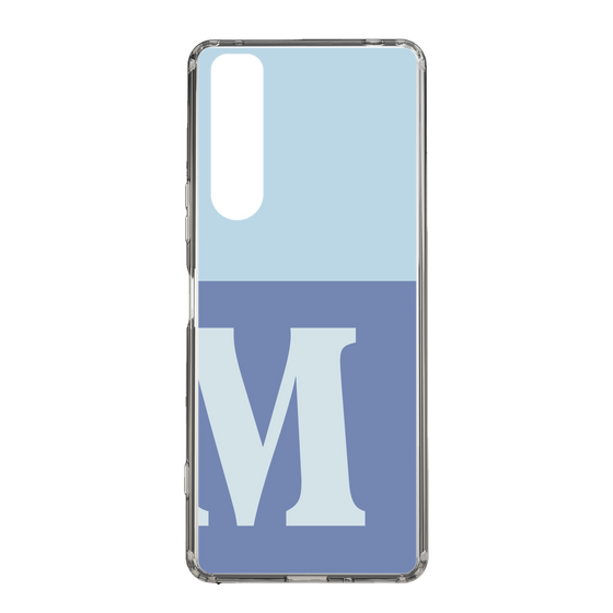 Slim Protection Case［ Original - initial two tone - M blue ］