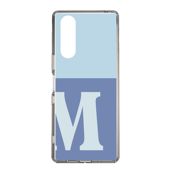 Slim Protection Case［ Original - initial two tone - M blue ］