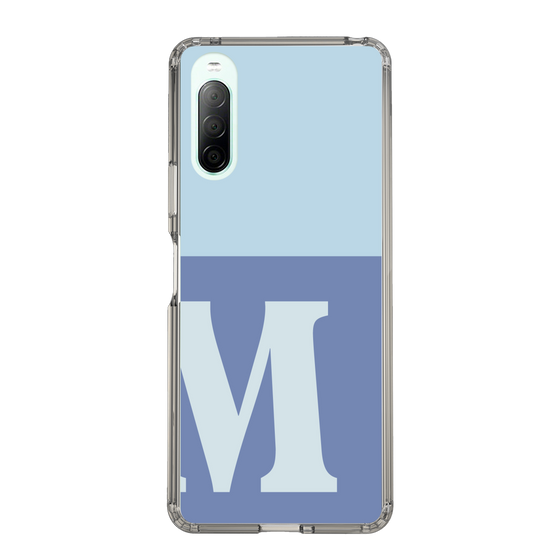 Slim Protection Case［ Original - initial two tone - M blue ］