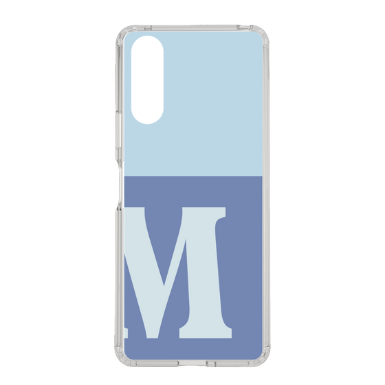 Slim Protection Case［ Original - initial two tone - M blue ］