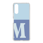 Slim Protection Case［ Original - initial two tone - M blue ］