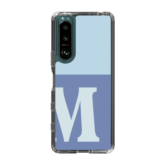 Slim Protection Case［ Original - initial two tone - M blue ］