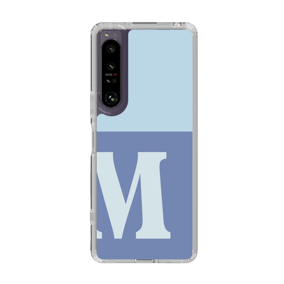 Slim Protection Case［ Original - initial two tone - M blue ］