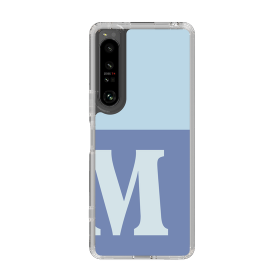 Slim Protection Case［ Original - initial two tone - M blue ］