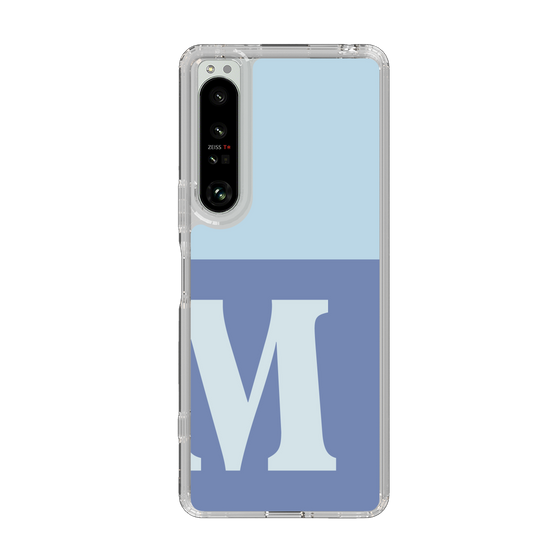 Slim Protection Case［ Original - initial two tone - M blue ］