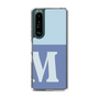 Slim Protection Case［ Original - initial two tone - M blue ］
