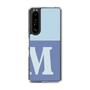 Slim Protection Case［ Original - initial two tone - M blue ］