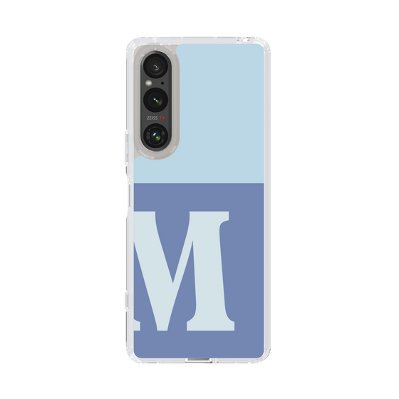 Slim Protection Case［ Original - initial two tone - M blue ］