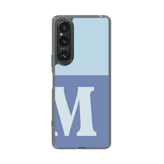 Slim Protection Case［ Original - initial two tone - M blue ］