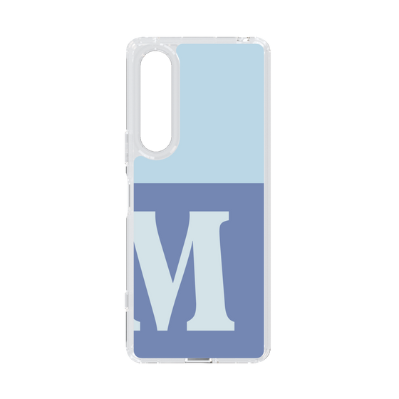 Slim Protection Case［ Original - initial two tone - M blue ］
