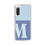 Slim Protection Case［ Original - initial two tone - M blue ］