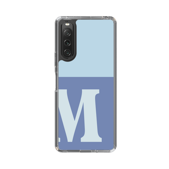 Slim Protection Case［ Original - initial two tone - M blue ］