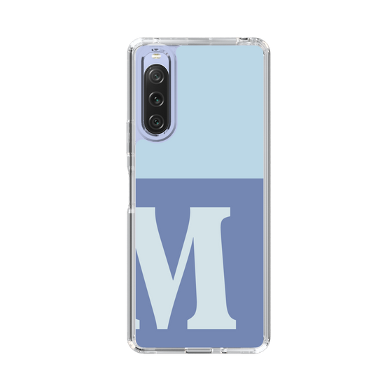 Slim Protection Case［ Original - initial two tone - M blue ］