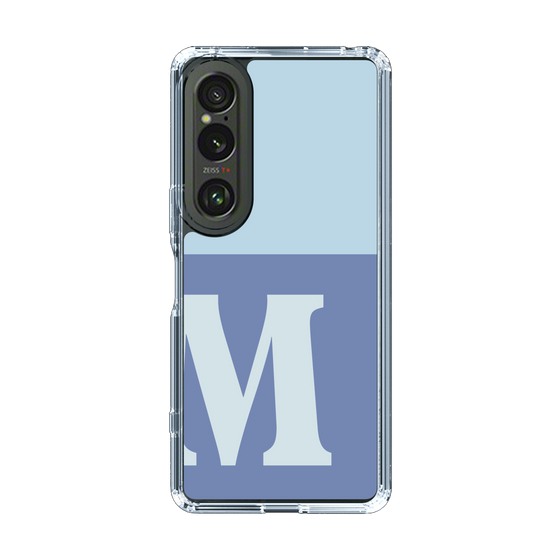 Slim Protection Case［ Original - initial two tone - M blue ］