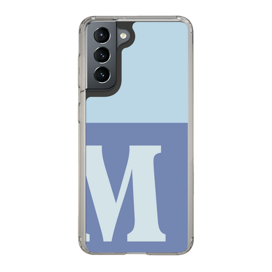 Slim Protection Case［ Original - initial two tone - M blue ］