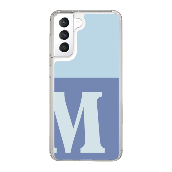 Slim Protection Case［ Original - initial two tone - M blue ］