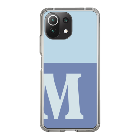 Slim Protection Case［ Original - initial two tone - M blue ］