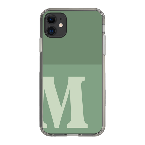 Slim Protection Case［ Original - initial two tone - M green ］