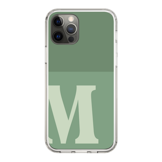 Slim Protection Case［ Original - initial two tone - M green ］