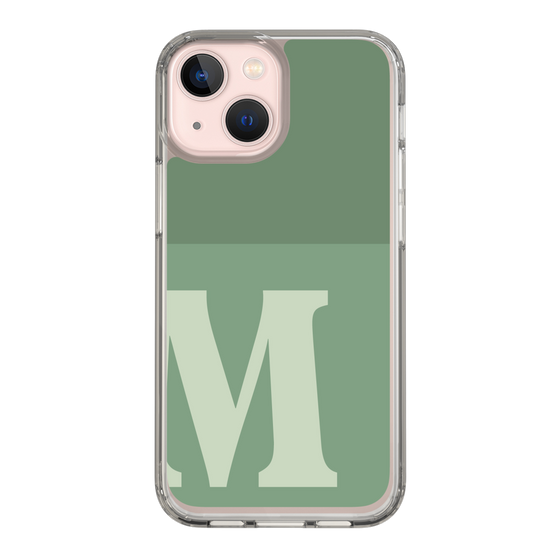 Slim Protection Case［ Original - initial two tone - M green ］
