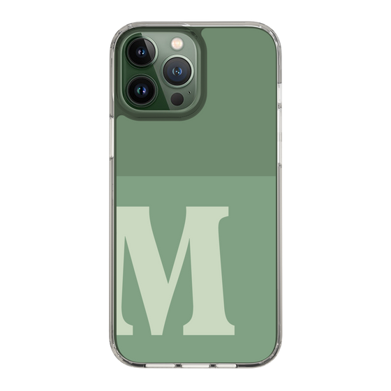 Slim Protection Case［ Original - initial two tone - M green ］