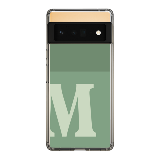 Slim Protection Case［ Original - initial two tone - M green ］