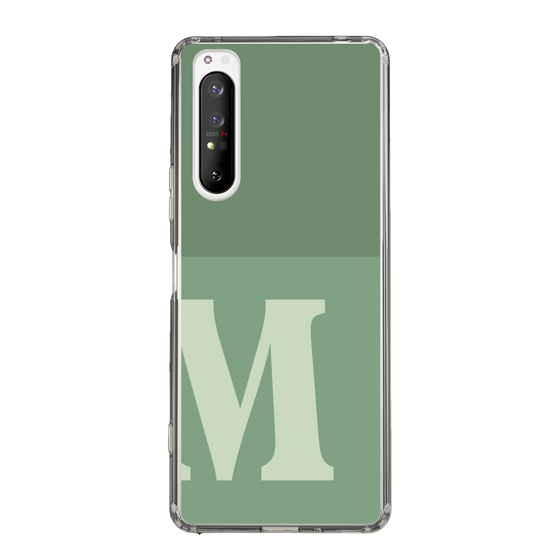 Slim Protection Case［ Original - initial two tone - M green ］