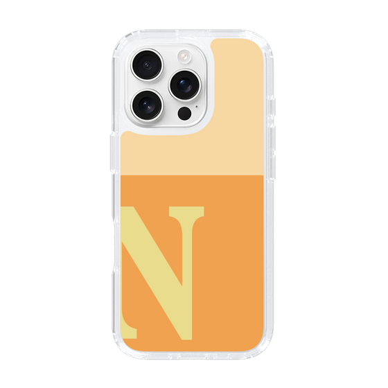 Slim Protection Case［ オリジナル - initial two tone - N orange ］