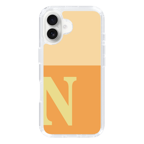 Slim Protection Case［ オリジナル - initial two tone - N orange ］
