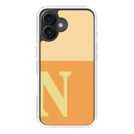Slim Protection Case［ オリジナル - initial two tone - N orange ］