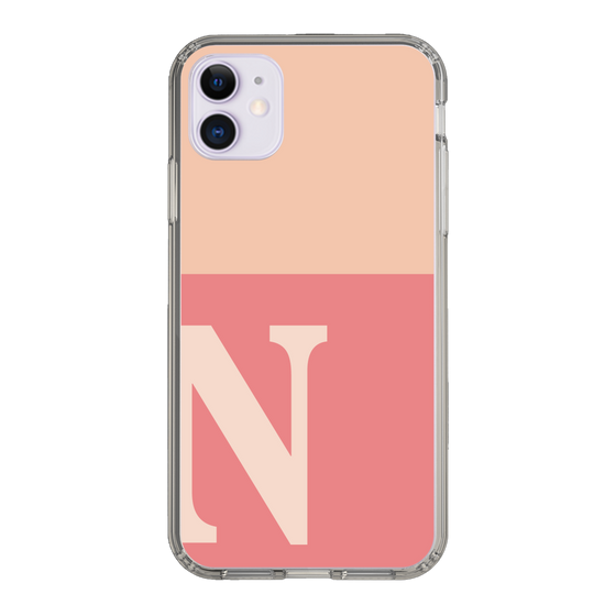 Slim Protection Case［ Original - initial two tone - N pink ］