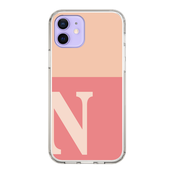 Slim Protection Case［ Original - initial two tone - N pink ］