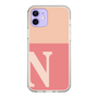 Slim Protection Case［ Original - initial two tone - N pink ］
