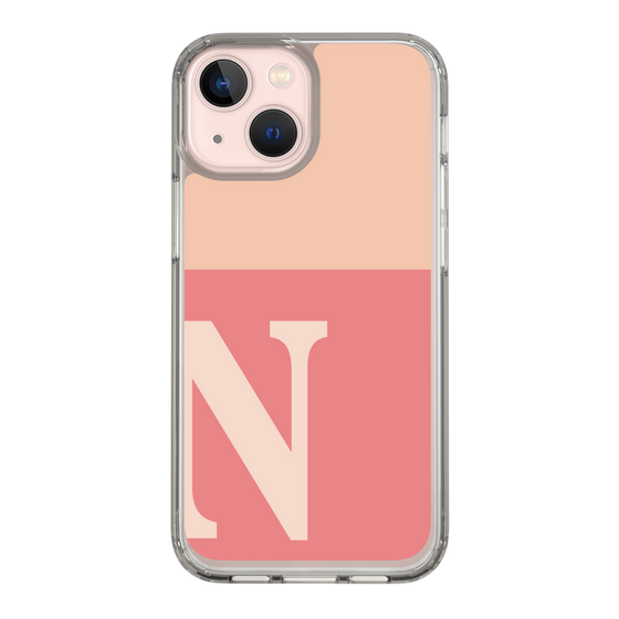 Slim Protection Case［ Original - initial two tone - N pink ］