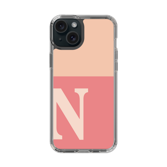 Slim Protection Case［ Original - initial two tone - N pink ］
