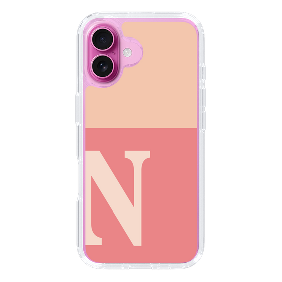 Slim Protection Case［ オリジナル - initial two tone - N pink ］