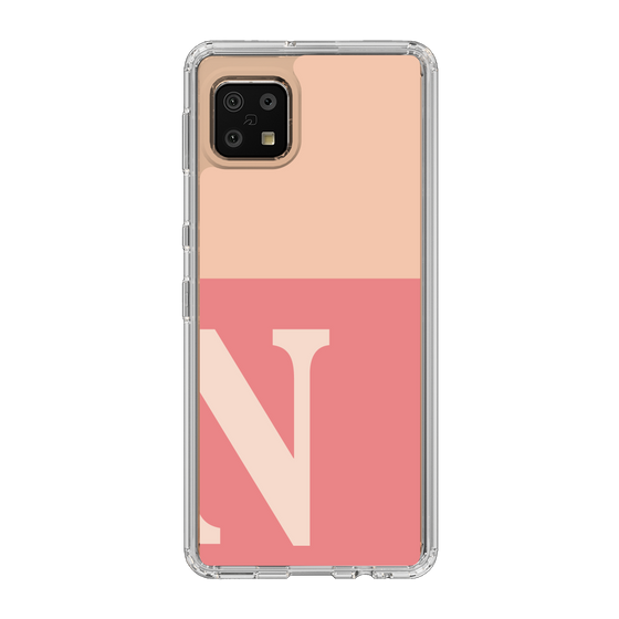 Slim Protection Case［ Original - initial two tone - N pink ］