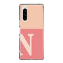 Slim Protection Case［ Original - initial two tone - N pink ］