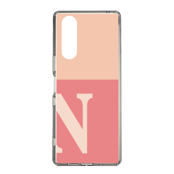 Slim Protection Case［ Original - initial two tone - N pink ］