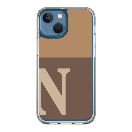 Slim Protection Case［ Original - initial two tone - N brown ］