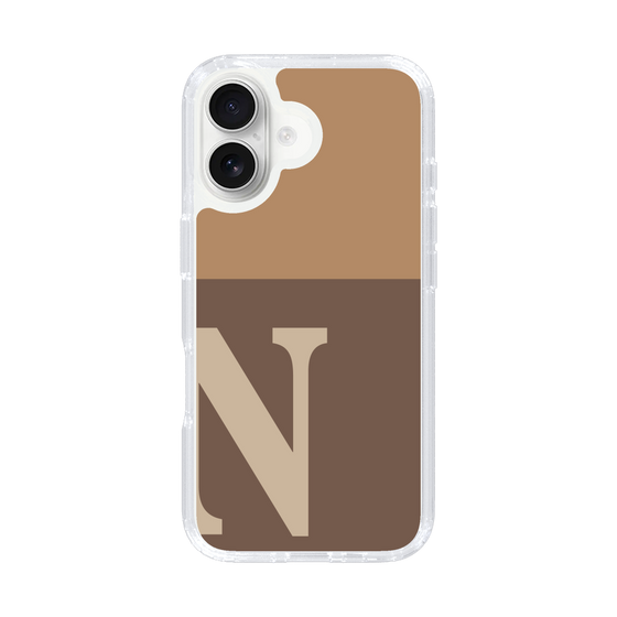 Slim Protection Case［ オリジナル - initial two tone - N brown ］